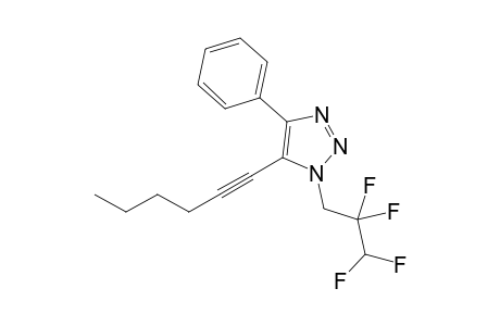 5-(Hex-1-ynyl)-4-phenyl-1-(2,2,3,3-tetrafluoropropyl)-1H-1,2,3-triazole