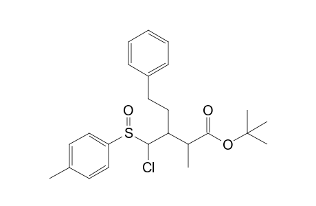 tert-Butyl 3-[chloro(p-tolylsulfinyl)methyl]-2-methyl-5-phenylpentanoate