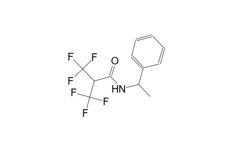 3,3,3-trifluoro-N-(1-phenylethyl)-2-(trifluoromethyl)propanamide