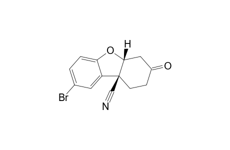 cis-3-Oxo-8-bromo-9b-cyano-1,2,3,4,4a,9b-hexahydrodibenzo[b,d]furan