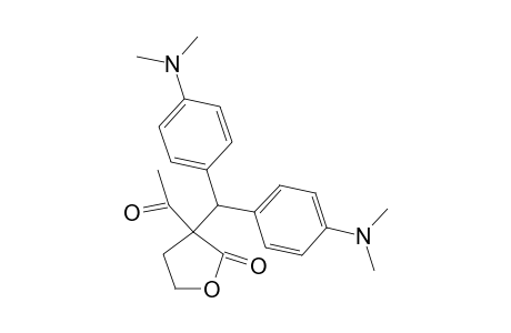 3-Acetyl-3-{bis[4-(dimethylamino)phenyl]methyl}tetrahydrofuran-2-one