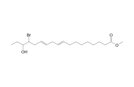 (9E,12E)-15-Bromo-16-hydroxy-octadeca-9,12-dienoic acid methyl ester
