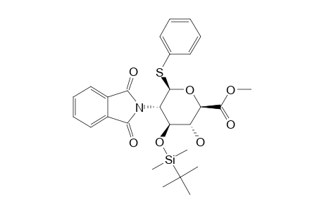 METHYL-(PHENYL-3-O-TERT.-BUTYLDIMETHYLSILYL-2-DEOXY-2-PHTHALIMIDO-1-THIO-BETA-D-GLUCOPYRANOSID)-URONATE