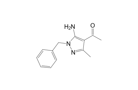 1-(5-amino-1-benzyl-3-methyl-pyrazol-4-yl)ethanone