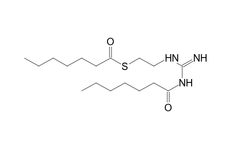 thioheptanoic acid, S-[2-(3-heptanoylguanidino)ethyl] ester, monohydrochloride