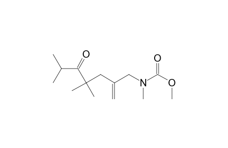 Methyl N-methyl-N-(4,4,6-trimethyl-2-methylene-5-oxoheptyl)carbamate