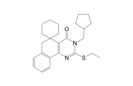 3-(cyclopentylmethyl)-2-(ethylthio)-3H-spiro[benzo[h]quinazoline-5,1'-cyclohexan]-4(6H)-one