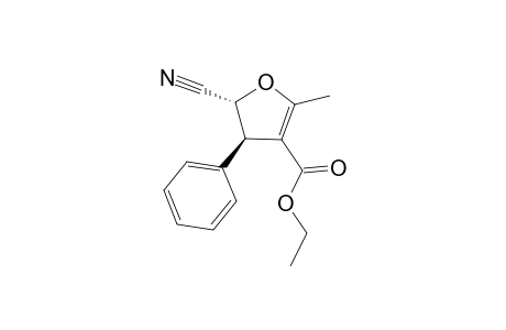 trans-4-Ethoxycarbonyl-2-cyano-3-phenyl-5-methyl-2,3-dihydrofuran