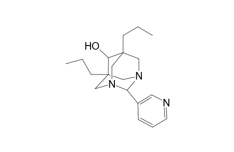 1,3-Diazatricyclo[3.3.1.1(3,7)]decan-6-ol, 5,7-dipropyl-2-(3-pyridinyl)-
