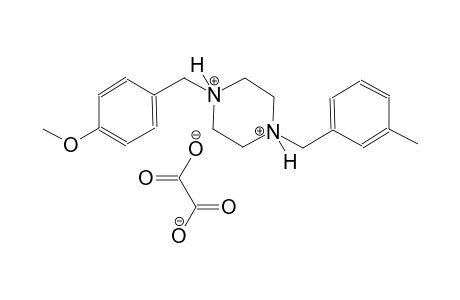 1-(4-methoxybenzyl)-4-(3-methylbenzyl)piperazinediium oxalate