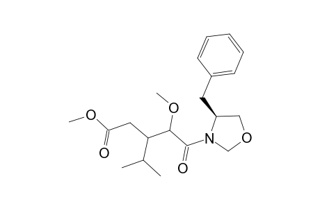 (S)-4-Benzyl-3-[2-methoxy-4-methyl-3-(methoxycarbonylmethyl)pentanoyl]oxazolidine