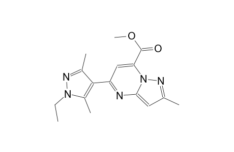 pyrazolo[1,5-a]pyrimidine-7-carboxylic acid, 5-(1-ethyl-3,5-dimethyl-1H-pyrazol-4-yl)-2-methyl-, methyl ester
