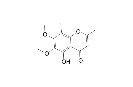 5-Hydroxy-6,7-dimethoxy-2,8-dimethyl-1-benzopyran-4-one