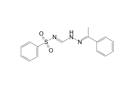 N-(phenylsulfonyl)formimidic acid, (alpha-methylbenzylidene)hydrazide