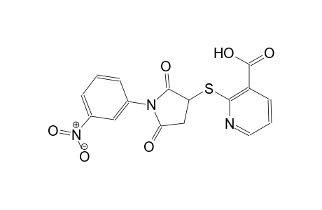3-pyridinecarboxylic acid, 2-[[1-(3-nitrophenyl)-2,5-dioxo-3-pyrrolidinyl]thio]-