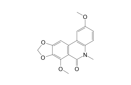 2,7-Dimethoxy-8,9-methylenedioxy-5-methyl-phenanthridine-6-one