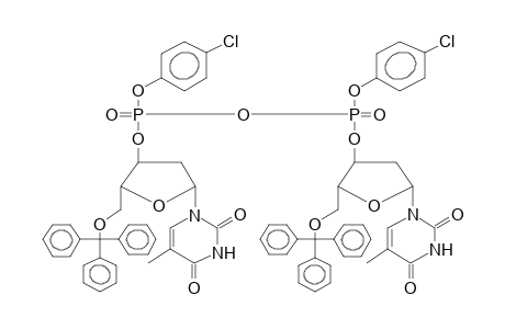 p,p'-di(4-Chlorophenyl)-p,p'-bis(5'-o-trityldeoxythymidin-3'-yl)pyrophosphate (diastereomer mixture)