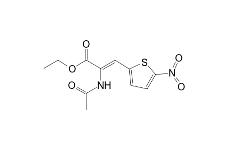Ethyl 2-ethonoylamino-3-(5-nitro-2-thienyl)-2-propenoate