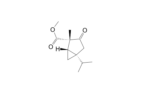 Bicyclo[3.1.0]hexane-2-carboxylic acid, 2-methyl-5-(1-methylethyl)-3-oxo-, methyl ester, [1S-(1.alpha.,2.alpha.,5.alpha.)]-