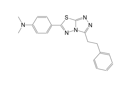 benzenamine, N,N-dimethyl-4-[3-(2-phenylethyl)[1,2,4]triazolo[3,4-b][1,3,4]thiadiazol-6-yl]-