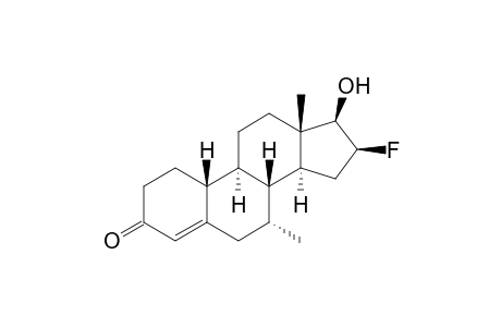 16.beta,-Fluoro-7.alpha.-methyl-19-nortestosterone