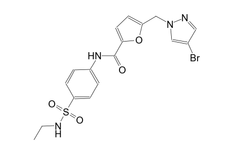 5-[(4-bromo-1H-pyrazol-1-yl)methyl]-N-{4-[(ethylamino)sulfonyl]phenyl}-2-furamide