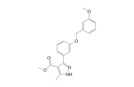 1H-Pyrazole-4-carboxylic acid, 3-[3-[(3-methoxyphenyl)methoxy]phenyl]-5-methyl-, methyl ester