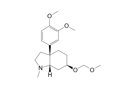 (3aS,6R,7aS)-3a-(3,4-dimethoxyphenyl)-6-(methoxymethoxy)-1-methyl-3,4,5,6,7,7a-hexahydro-2H-indole