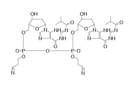 P,P'-DI(CYANOETHYL)-P,P'-BIS(N-ISOBUTYRYLDEOXYGUANOSIN-5'-YL)PYROPHOSPHATE