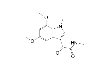 N-Methyl-2-(5,7-dimethoxy-1-methylindole-3-yl)glyoxylamide