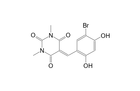 2,4,6(1H,3H,5H)-pyrimidinetrione, 5-[(5-bromo-2,4-dihydroxyphenyl)methylene]-1,3-dimethyl-