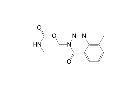 (8-methyl-4-oxo-1,2,3-benzotriazin-3(4H)yl)methyl methylcarbamate