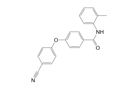 4-(4-Cyanophenoxy)-N-(2-methylphenyl)benzamide