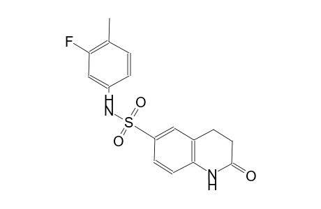 N-(3-fluoro-4-methylphenyl)-2-oxo-1,2,3,4-tetrahydro-6-quinolinesulfonamide