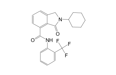 1H-isoindole-4-carboxamide, 2-cyclohexyl-2,3-dihydro-3-oxo-N-[2-(trifluoromethyl)phenyl]-