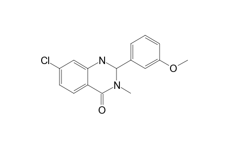 7-Chloro-2-(3-methoxyphenyl)-3-methyl-2,3-dihydroquinazolin-4(1H)-one