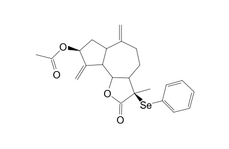 3.beta.-acetoxy-11.beta.-(phenylseleno)guaia-4(15),10(14)-dieno-12,6.alpha.-lactone