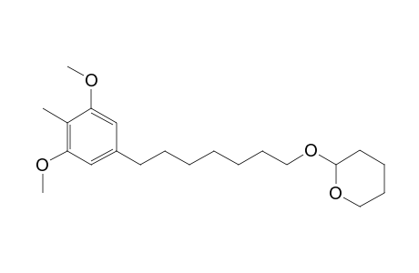 1,3-Dimethoxy-2-methyl-5-[7-(2-tetrahydroxypyranyloxy)heptyl]benzene