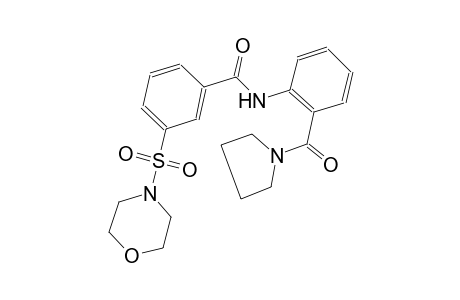 benzamide, 3-(4-morpholinylsulfonyl)-N-[2-(1-pyrrolidinylcarbonyl)phenyl]-