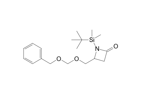 4-[(Benzyloxymethoxy)methyl]-1-[(t-butyl)dimethylsilyl]azetidin-2-one