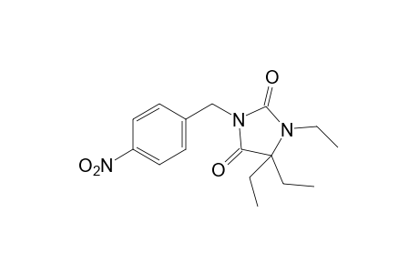 3-(p-nitrobenzyl)-1,5,5-triethylhydantoin