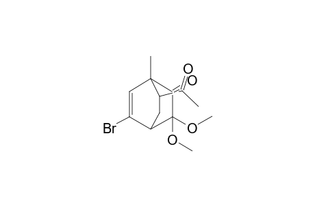 7-Acetyl-5-bromo-3,3-dimethoxy-1-methylbicyclo[2.2.2]oct-5-ene-2-one