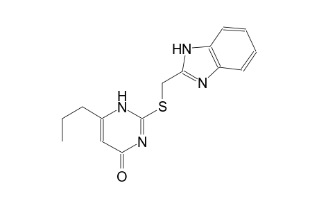 2-[(1H-Benzimidazol-2-ylmethyl)sulfanyl]-6-propyl-4(1H)-pyrimidinone