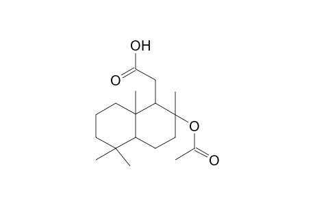 Acetic acid, 2-(2-acetoxy-2,5,5,8a-tetramethyldecalin-1-yl)-