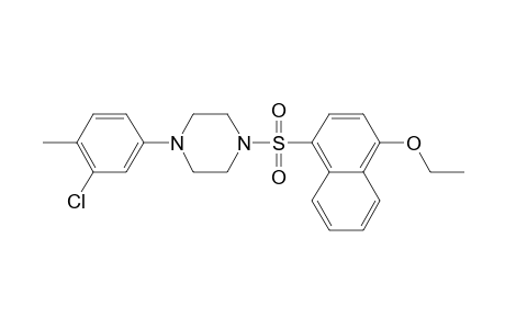 1-(3-Chloranyl-4-methyl-phenyl)-4-(4-ethoxynaphthalen-1-yl)sulfonyl-piperazine