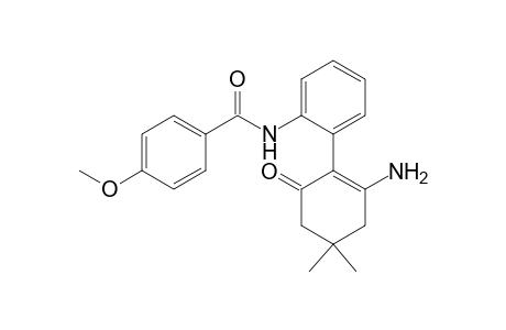 Benzamide, N-[2-(2-amino-4,4-dimethyl-6-oxo-1-cyclohexen-1-yl)phenyl]-4-methoxy-