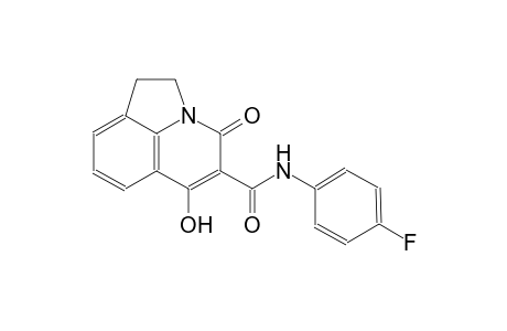 4H-pyrrolo[3,2,1-ij]quinoline-5-carboxamide, N-(4-fluorophenyl)-1,2-dihydro-6-hydroxy-4-oxo-