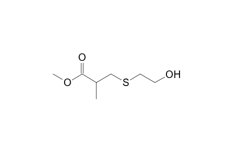 propanoic acid, 3-[(2-hydroxyethyl)thio]-2-methyl-, methyl ester