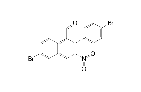 3-Nitro-6-bromo-2-(4-bromophenyl)-naphthalene-1-carbaldehyde