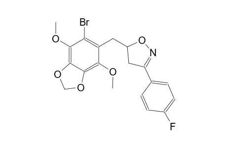 isoxazole, 5-[(6-bromo-4,7-dimethoxy-1,3-benzodioxol-5-yl)methyl]-3-(4-fluorophenyl)-4,5-dihydro-